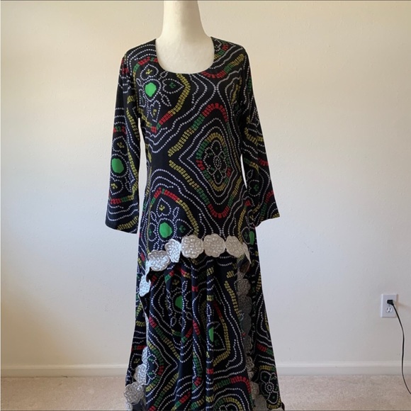 Other - Pernia Popup Shop black asymmetrical bandhani outfit